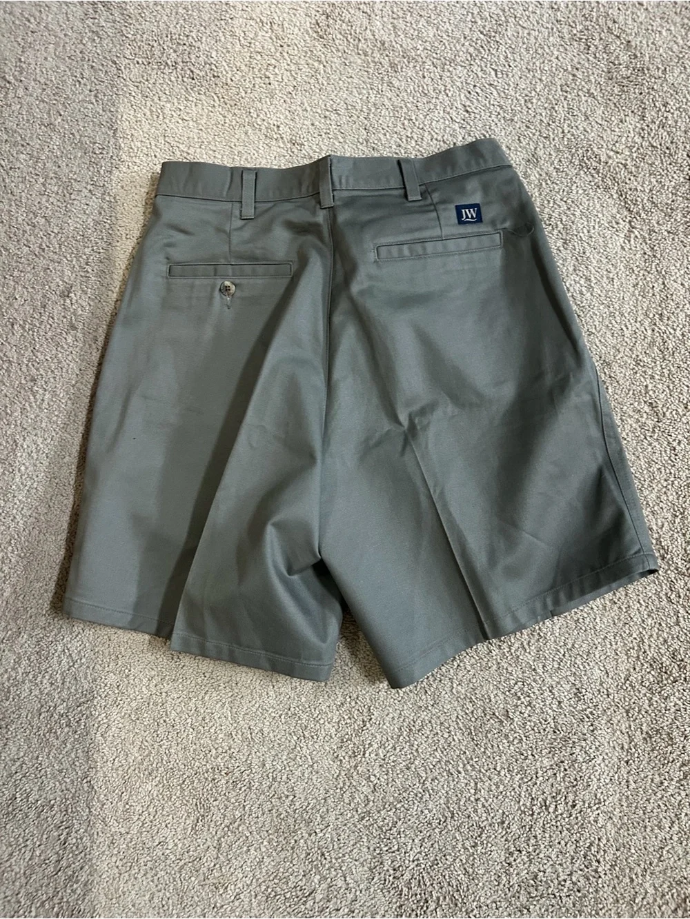 JW Gray Classic Chino Shorts Preppy Golf Casual Mens Shorts Size 28
